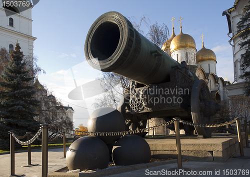 Image of Tsar-cannon in Moscow Kremlin