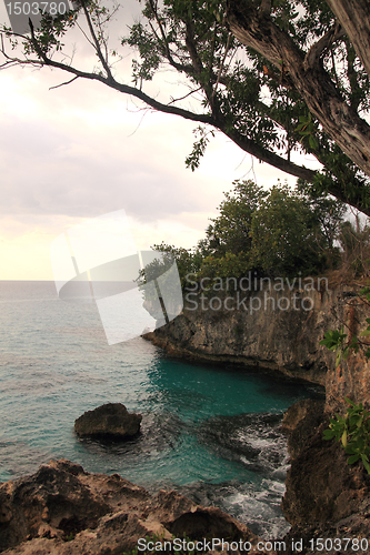 Image of cliff and sea scape