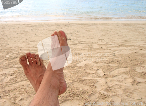 Image of relaxing on the beach