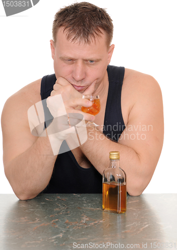 Image of drunk man