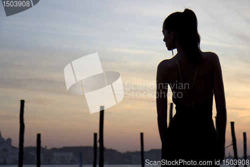 Image of Silhouette woman