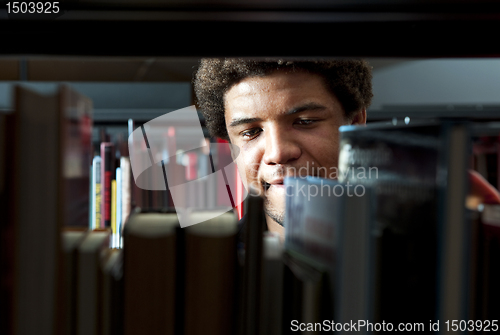 Image of Man in Library