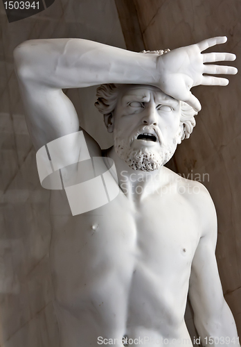 Image of a marble statue in the Hermitage Museum.