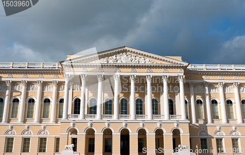 Image of building of the Russian Museum in St. Petersburg.