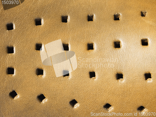 Image of Leather perforated texture