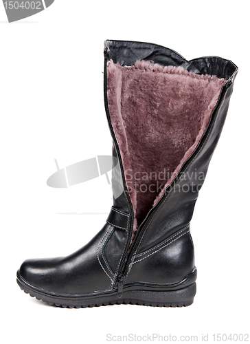 Image of boots with the fur