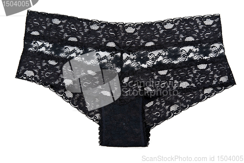 Image of women's black panties