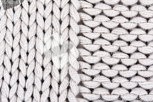 Image of knitted gray background closeup.