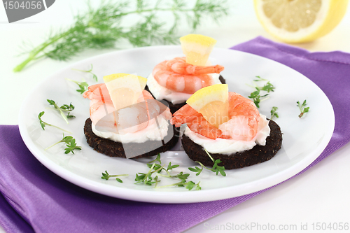 Image of Canape with shrimps