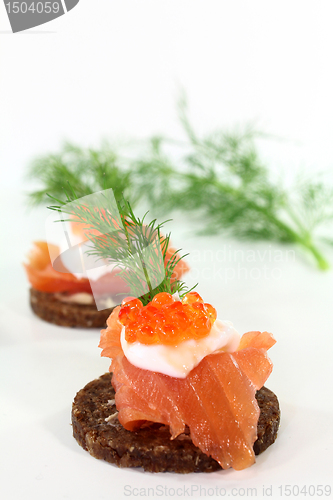 Image of Canape with salmon