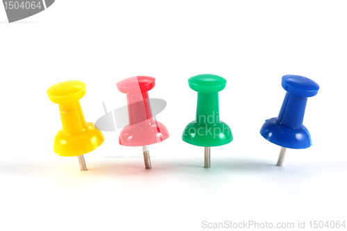 Image of office color pushpins