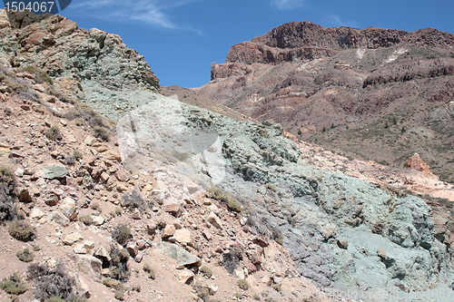 Image of phosphorus in the vein of teide