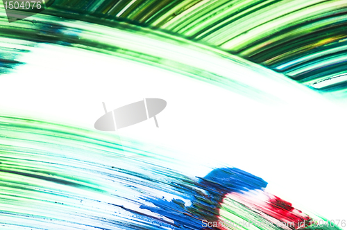 Image of paints on the white paper
