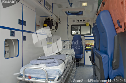 Image of ambulance car interior