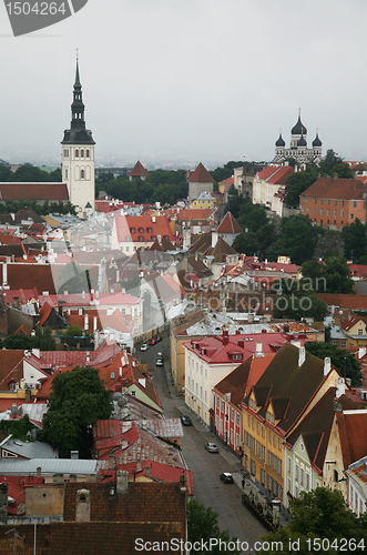 Image of Estonia, Tallinn, Old Town. top view