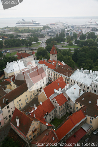 Image of Estonia, Tallinn, Old Town. top view