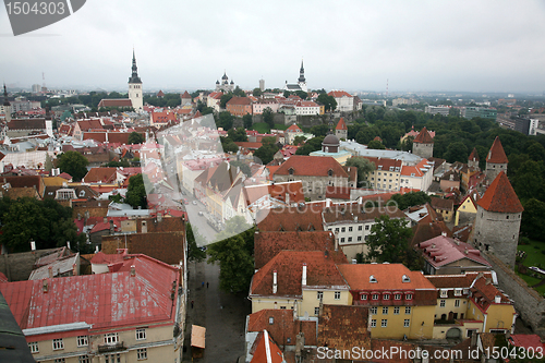 Image of Estonia, Tallinn, Old Town. top view