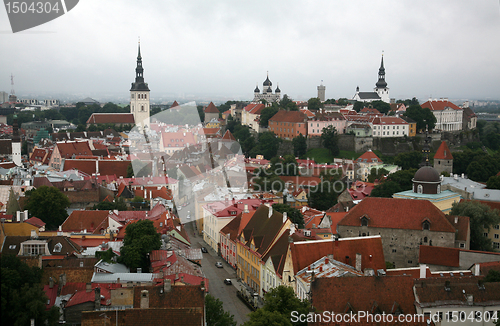 Image of Estonia, Tallinn, Old Town. top view