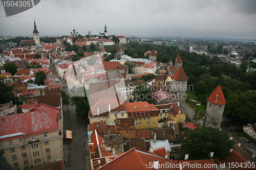 Image of Estonia, Tallinn, Old Town. top view