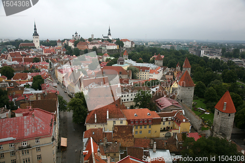 Image of Estonia, Tallinn, Old Town. top view