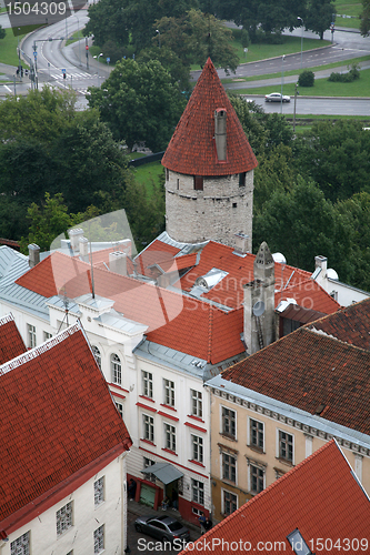 Image of Estonia, Tallinn, Old Town. top view