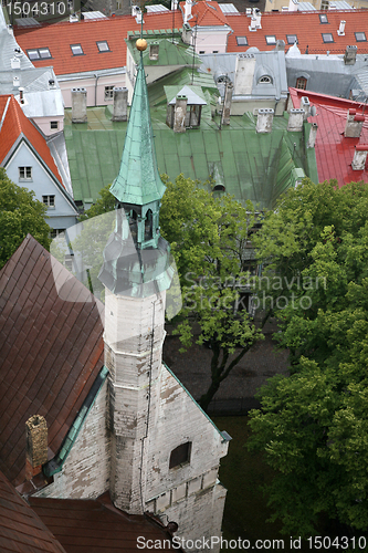 Image of Estonia, Tallinn, Old Town. top view