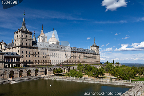 Image of San Lorenzo de El Escorial Monastery , Spain on a Sunny Day