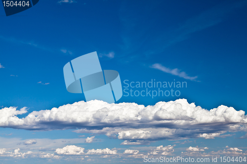 Image of Blue Sky with White Clouds