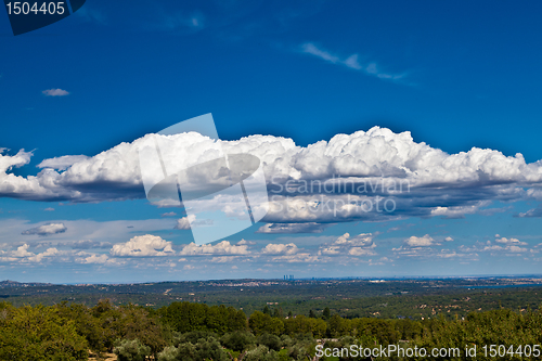 Image of View of Madrid, Spain from San Lorenzo de El Escorial