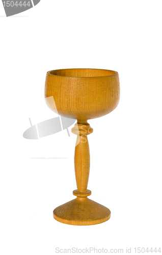 Image of Carved wooden glass