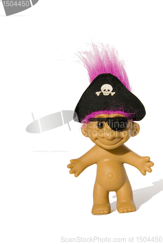 Image of Toy pirate with hat and eye tie