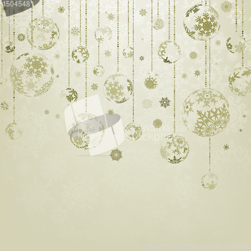 Image of Merry christmas vintage elegant card. EPS 8