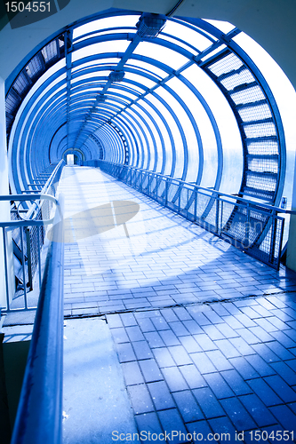 Image of blue corridor