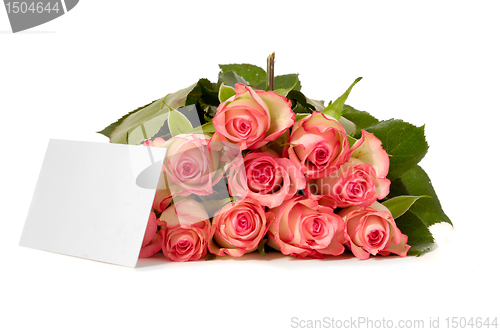 Image of Roses with gift card
