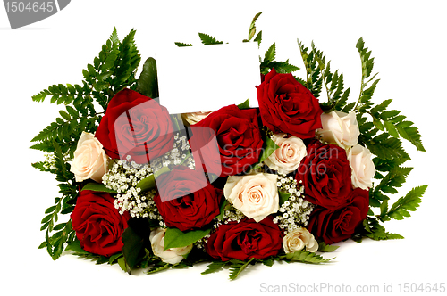 Image of Bouquet with blank tag card.