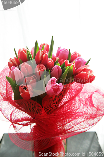 Image of bouquet  of tulips 