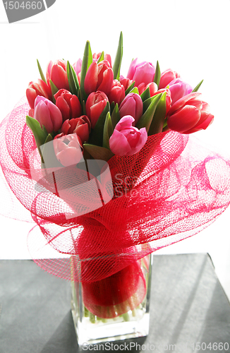 Image of bouquet  of tulips 