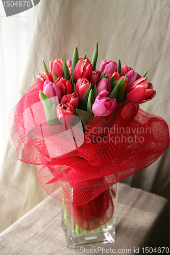 Image of bouquet  of tulips 