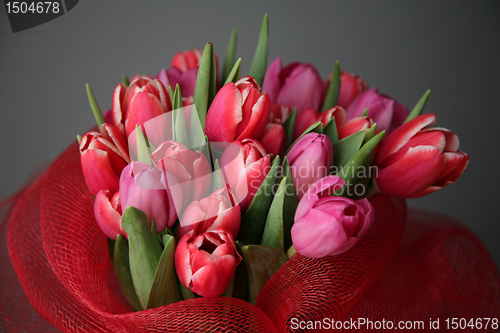 Image of bouquet  of tulips 