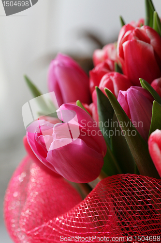 Image of bouquet  of tulips 