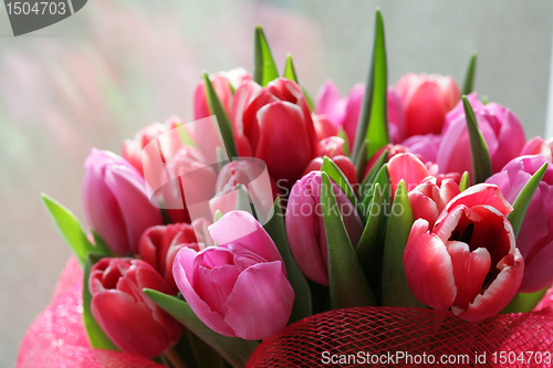 Image of bouquet  of tulips 
