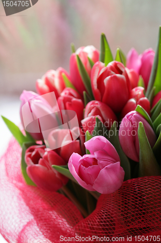 Image of bouquet  of tulips 
