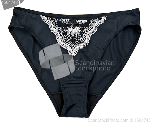 Image of women's black panties