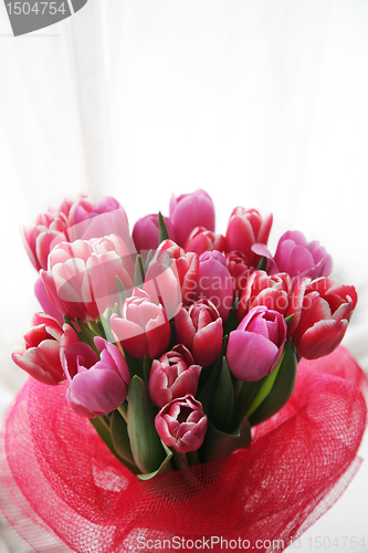 Image of bouquet  of tulips 