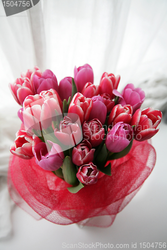 Image of bouquet  of tulips 