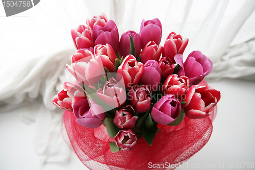 Image of bouquet  of tulips 