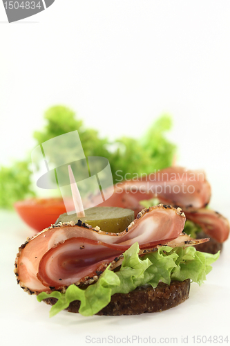 Image of canape mit bacon