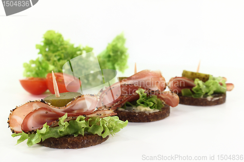 Image of canape mit bacon