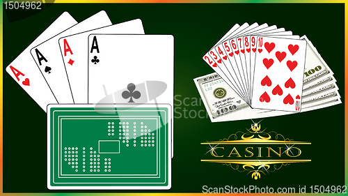 Image of Playing cards vector