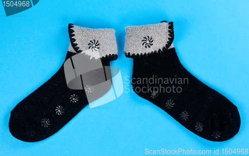 Image of a pair of wool socks